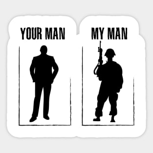 My Husband Army Veterans Gift Sticker